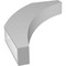 Ekena Millwork 3 1/2-in. W x 20-in. D x 28-in. H Thorton Architectural Grade PVC Knee Brace BRCP035X20X28THR - alternate 6